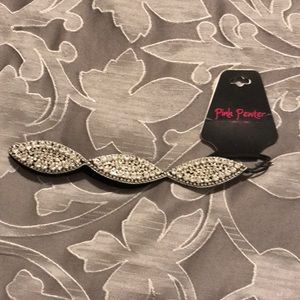 Pink Pewter head band